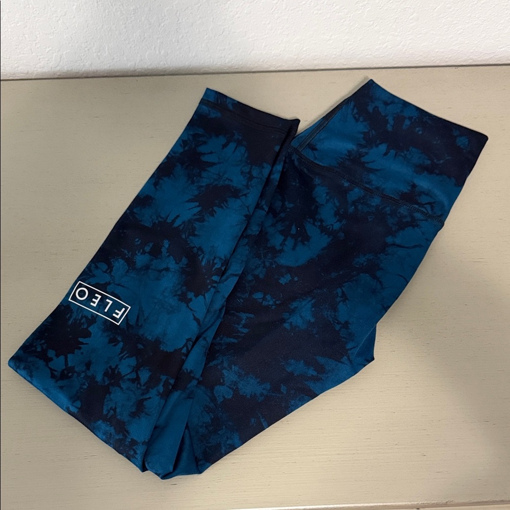 Fleo Midnight Blue Patterned Leggings